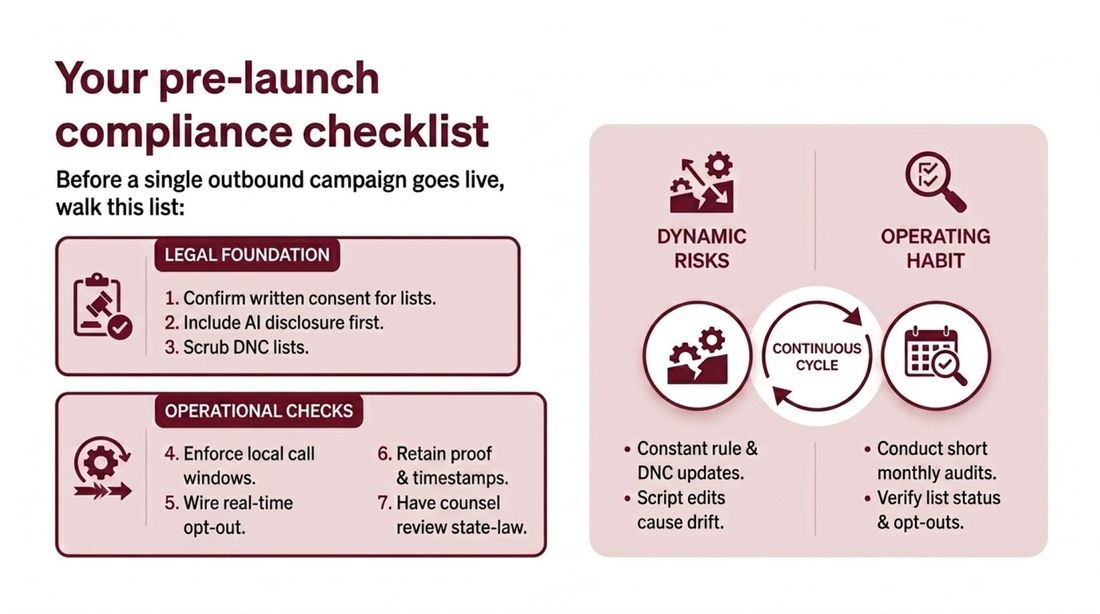 Your pre-launch compliance checklist
